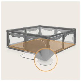 Lionelo - Box giochi WILLOW XL grigio