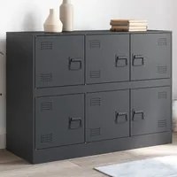 Credenza Antracite 99x39x73 cm in Acciaio 841795