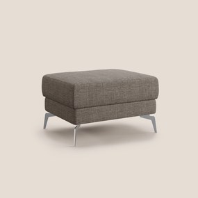 Star Pouf con piedini alti in tessuto impermeabile morbido intreccio T06 marrone