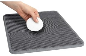 Tappetino scolapiatti grigio in diatomite 40x30 cm Damon – Wenko