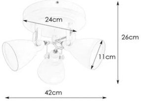 Markslöjd 108083 - Faretto da bagno FJÄLLBACKA 3xG9/20W/230V IP44 bianco