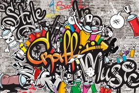 Carta da parati – Graffiti colorati