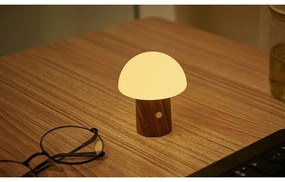 Lampada da tavolo LED bianca/colore naturale scuro (altezza totale 7 cm) Alice Mushroom – Gingko