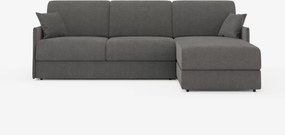 Evans Divano letto angolare con penisola contenitore - design compatto in tessuto smacchiabile T23
