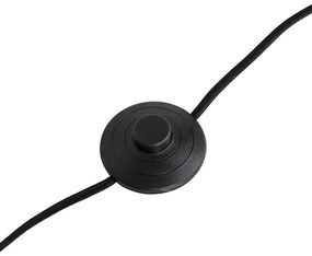 Lampada da terra moderna nera senza paralume 149 cm - Simplo