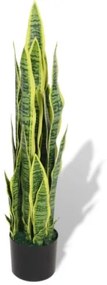 Sansevieria Pianta Artificiale con Vaso 90 cm Verde