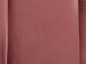 Chaise longue velluto rosa destra ALLIER Beliani