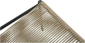 Sedie da pranzo in set beige in metallo impilabili 2 pz Emily – Marckeric