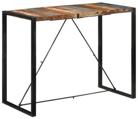 Tavolo Da Bar 140x70x110 Cm İn Legno Massello Di Recupero /