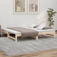 Dormeuse Estraibile 2x(90x190) cm Legno Massello di Pino cod mxl 55112