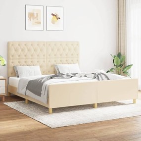 Giroletto Senza Materasso Crema 160x200 Cm İn Tessuto /