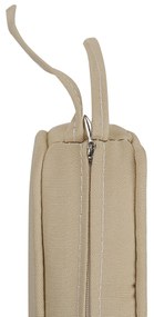 Set di 4 sedie da giardino alluminio marrone scuro ANCONA Beliani