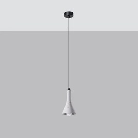 Sollux SL.1223 - Lampadario a sospensione con filo REA 1xE14/12W/230V calcestruzzo