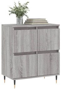 Credenza grigio sonoma 60x35x70 cm in legno multistrato