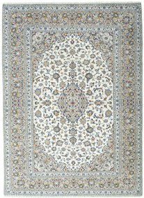 Kashan Tappeto 340x250 Beige (Iran) Annodato A Mano