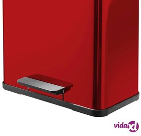 Hailo Pattumiera a Pedale Oko Duo Plus L 17 L+9 L Rossa 0630-240