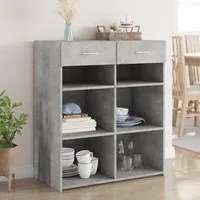 Credenza Grigio Cemento 80x42,5x93 cm in Legno Multistrato 3281479