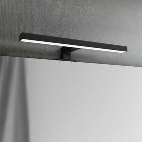Lampada LED da Specchio 30cm Nera 4W - Doppia Installazione Colore Bianco Caldo 3.000K