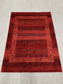 Loribaft Tappeto 170 x 230 Rosso (Iran) Annodato A Mano