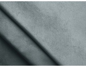 Letto matrimoniale imbottito azzurro in velluto con contenitore con rete inclusa 140x200 cm Hiko – Makamii