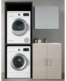 Scocca per base sottolavabo Desi grigio ombra L 70 x H 90 x P 66 cm