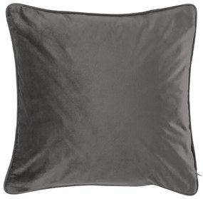 Cuscino grigio scuro vellutato, 45 x 45 cm - Tiseco Home Studio