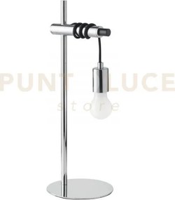 Lampada da tavolo admiral cromo 1 luce attacco e27 18x50cm