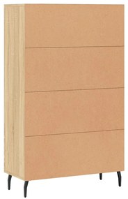 Credenza Rovere Sonoma 69,5x31x115 cm in Legno Multistrato