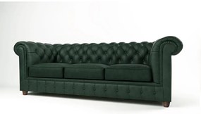 Divano in velluto verde scuro 230 cm Cambridge - Ropez