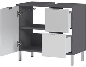 Mobile bianco-grigio sotto il lavabo 60x56 cm Mauresa - Germania
