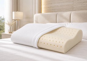 Guanciale Memory Foam Forato Doppia Onda 67x42 cm - H 8/10 cm Sostegno Cervicale Dormidea Cervicale Air...