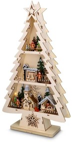 Brilagi - Decorazione natalizia a LED, albero, alimentazione 3xAA