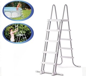 INTEX SCALETTA PISCINA FUORITERRA SCALA DI SICUREZZA 4+4 GRADINI 132 cm 28077