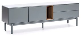 Tavolo TV blu-grigio 180x56 cm Corvo - Teulat