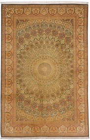 Cashmere Silk Tappeto orientale 280x190 Beige (Indian) Annodato A Mano