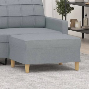 Poggiapiedi Grigio Chiaro 70x55x41 Cm İn Tessuto /