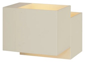 Applique moderna beige 2 luci - Transfer Double