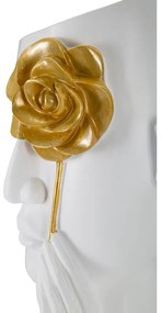 Vaso in poliresina bianca 27 cm Fiore - Mauro Ferretti