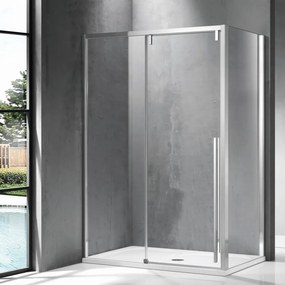 Cabina doccia 90x150 anta scorrevole frontale vetro 8mm altezza h200 | KSA5000 - KAMALU