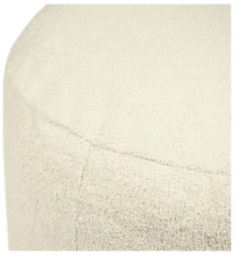 Poggiapiedi marrone con rivestimento in bouclé Om 60 – SLOWDOWN