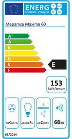 Cappa Classica Mepamsa MAXIMA 60V2 60 cm Acciaio