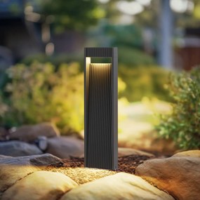 Lucande lampione a LED Tavion, 60 cm, antracite, IP65
