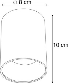 Faretto di design intelligente bianco con sorgente luminosa GU10 WiFi inclusa - Ronda