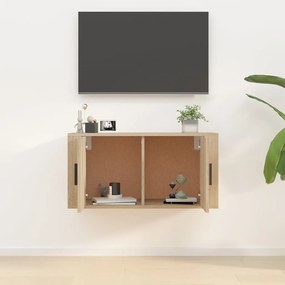 Mobile porta tv a parete rovere sonoma 80x34,5x40 cm