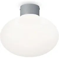 Plafoniera Moderna Clio Alluminio Grigio 1 Luce E27