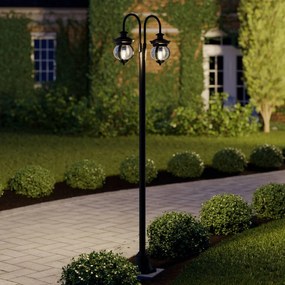 Lampada da esterno Lindby Farley, 215 cm, a 2 luci, IP44, E27