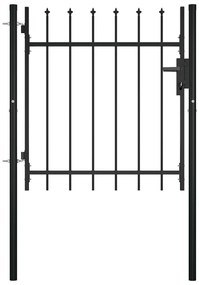Cancello Per Recinzioni Con Design A Lance 100x75 Cm /