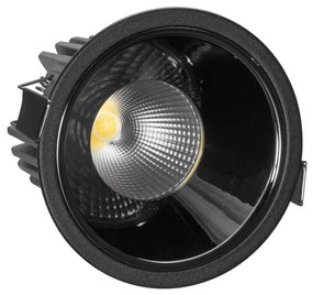 Faro da Incasso 18W Foro Ø90mm Nero IP40 CCT BRIDGELUX LED 3 Parabole Colore Bianco Variabile CCT