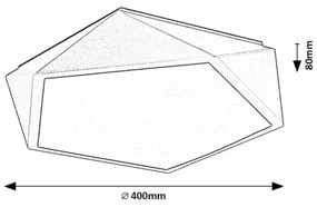 Rabalux 71251 - Plafoniera LED RAFFA LED/30W/230V 3000K