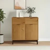 Credenza FLAM 80x40x80 cm in Legno Massello di Pino 357827